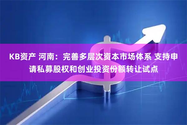 KB资产 河南：完善多层次资本市场体系 支持申请私募股权和创业投资份额转让试点